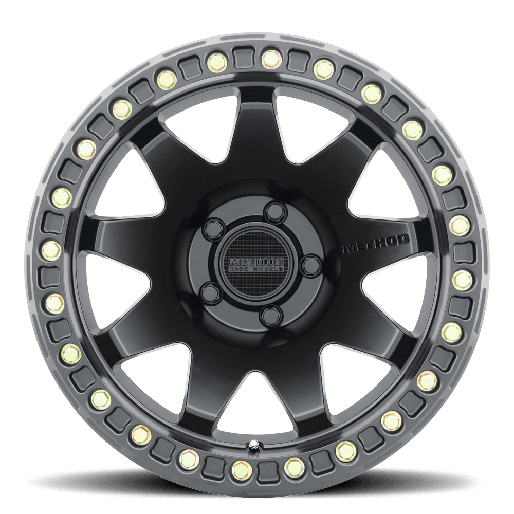 Method Race Wheels MR108 Beadlock, 17x9, -44mm Offset, 5x5, 71.5mm Centerbore, Matte Black, - MR10879050544B