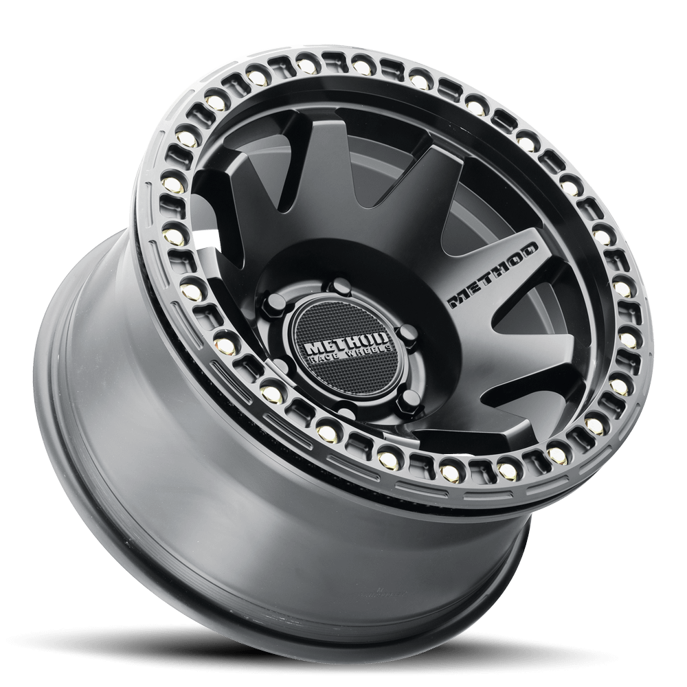 Method Race Wheels MR108 Beadlock, 17x9, -44mm Offset, 6x5.5, 106.25mm Centerbore, Matte Black, - MR10879060544B
