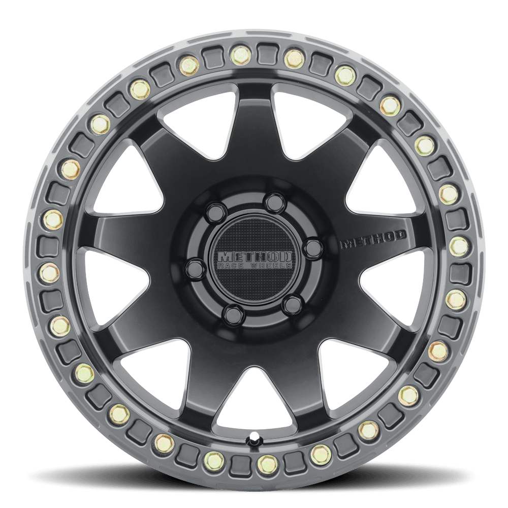 Method Race Wheels MR108 Beadlock, 17x9, -44mm Offset, 6x5.5, 106.25mm Centerbore, Matte Black, - MR10879060544B