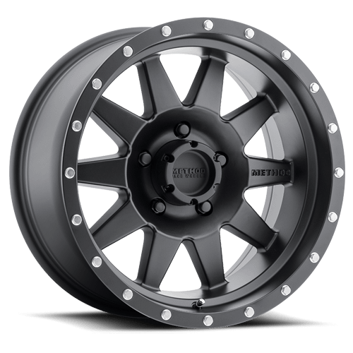 Method Race Wheels MR301 The Standard, 17x8.5, 0mm Offset, 5x5, 94mm Centerbore, Matte Black - MR30178550500