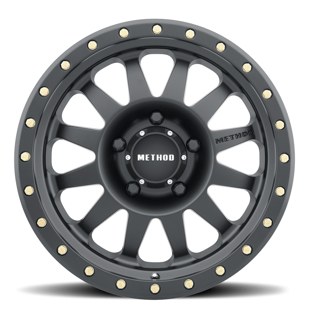 Method Race Wheels MR304 Double Standard, 15x10, -50mm Offset, 5x5.5, 108mm Centerbore, Matte Black - MR30451055550N