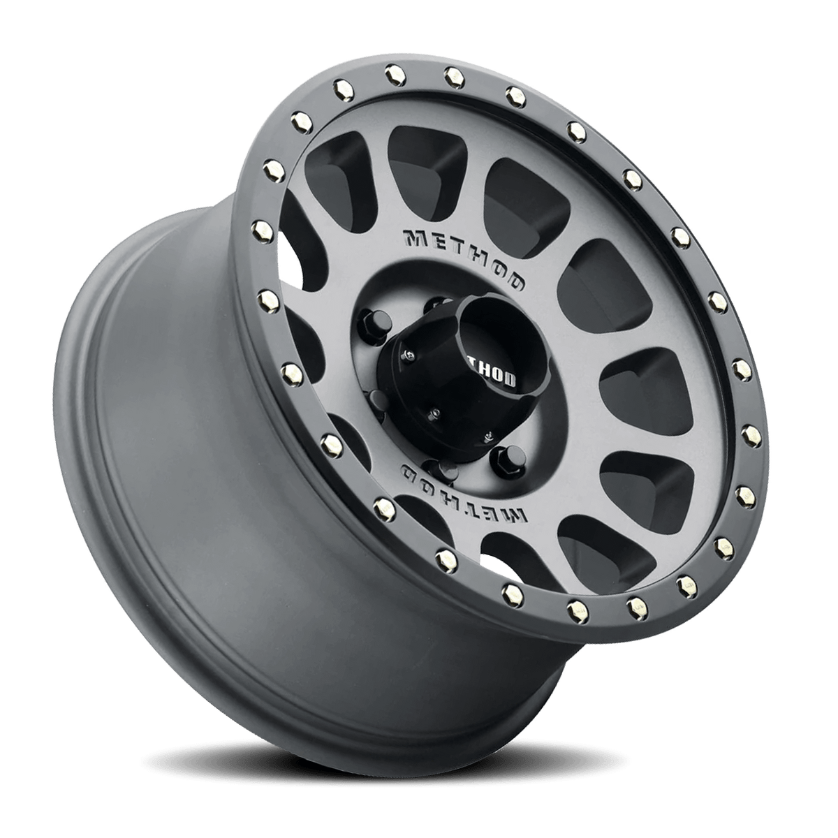 Method Race Wheels Aluminum Wheels 17x8.5 NV MR305 Bolt Pattern 5 On 127 Offset 0 Lip Size 1.3 Titanium TT Matte Black Lip Method - MR30578550800