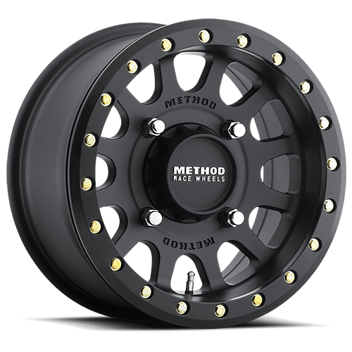 Method Race Wheels Aluminum Wheels 15x10 MR401 Beadlock UTV Bolt Pattern 4 On 156 Offset 25 Lip Size 2.05 Matte Black MB Method - MR40151046564B