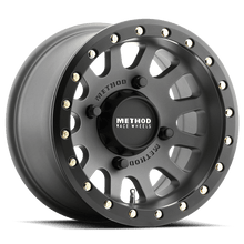 Method Race Wheels Aluminum Wheels 15x6 MR401 Beadlock UTV Bolt Pattern 5 On 114.3 Offset 49 Lip Size 0 Titanium GY Matte Black Ring Method - MR40156012851B