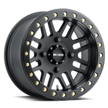 Method Race Wheels MR406 UTV Beadlock, 15x10, 5+5/-2mm Offset, 4x156, 132mm Centerbore, Matte Black, w/ BH-H24100 - MR40651046555B