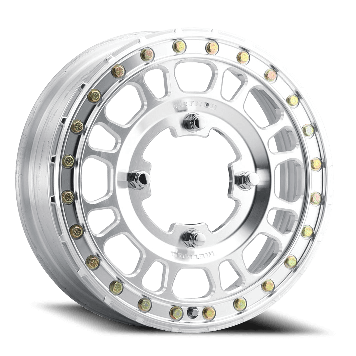 Method Race Wheels Aluminum Wheels 15x5 MR412 Beadlock UTV Bolt Pattern 5 On 114.3 Offset 43 Lip Size 0 Machined Raw Machined Method - MR41255012343B