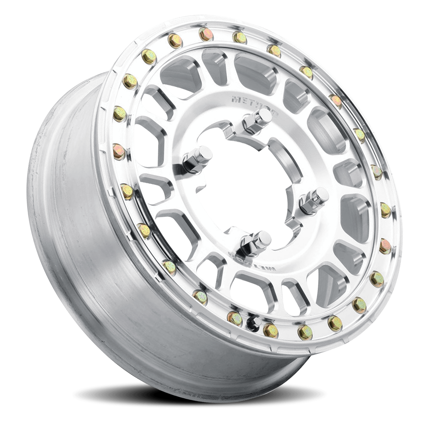 Method Race Wheels Aluminum Wheels 15x5 MR412 Beadlock UTV Bolt Pattern 5 On 114.3 Offset 43 Lip Size 0 Machined Raw Machined Method - MR41255012343B