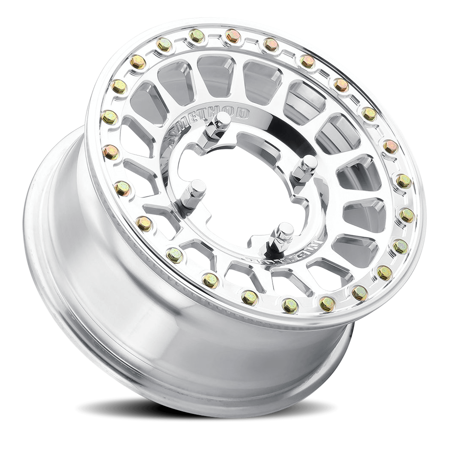Method Race Wheels 413 UTV Beadlock - Polished 15x10, 5x4.5 , 70mm Hub Bore - MR413510121164B