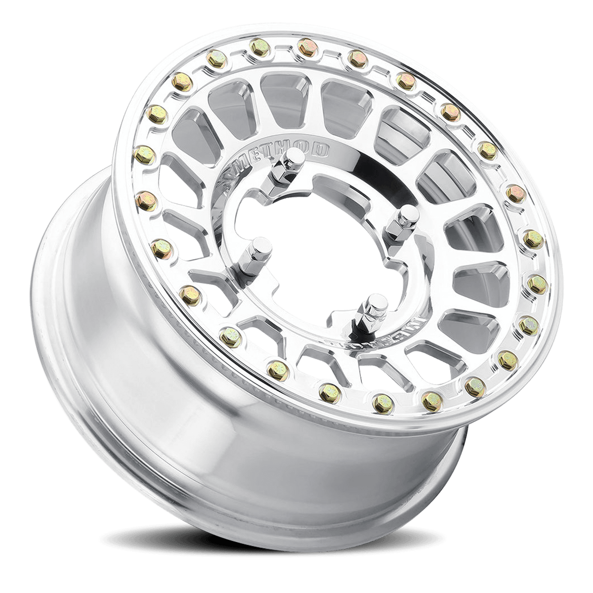 Method Race Wheels 413 UTV Beadlock - Polished 15x7, 5x4.5 , 70mm Hub Bore - MR413570121152B