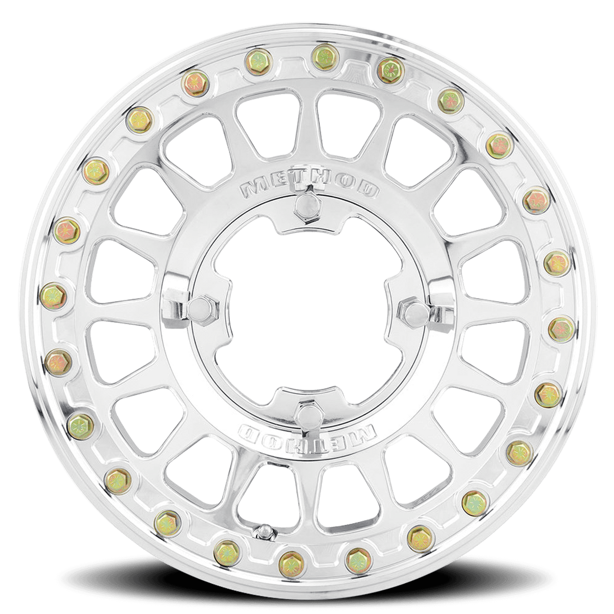 Method Race Wheels 413 UTV Beadlock - Polished 15x7, 5x4.5 , 70mm Hub Bore - MR413570121152B