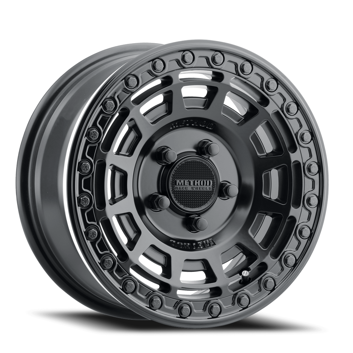 Method Race Wheels Aluminum Wheels 15x10 MR415 Beadlock UTV Bolt Pattern 5 On 114.3 Offset 25 Lip Size 2.09 Matte Black MB Gloss Black Ring Method - MR415510121064B