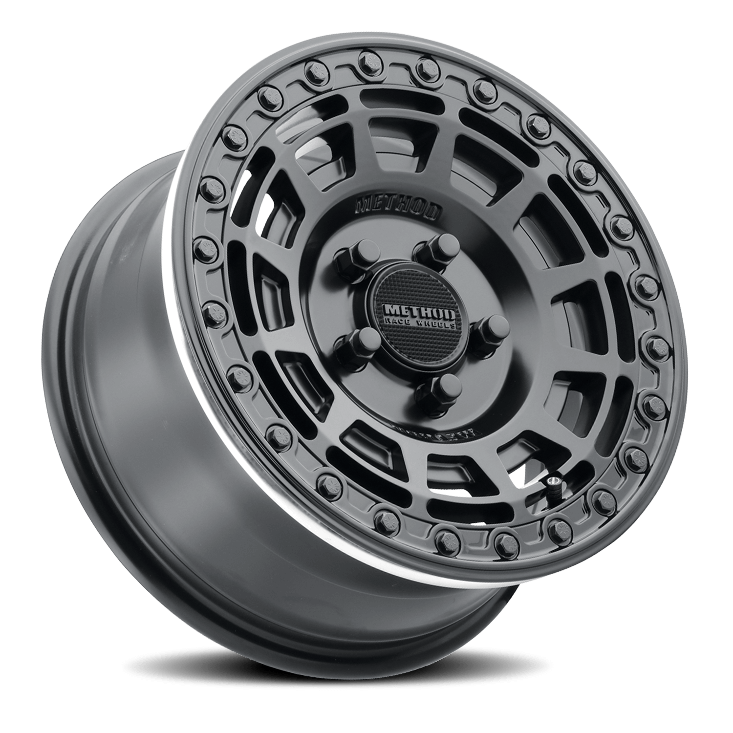 Method Race Wheels Aluminum Wheels 15x10 MR415 Beadlock UTV Bolt Pattern 5 On 114.3 Offset 25 Lip Size 2.09 Matte Black MB Gloss Black Ring Method - MR415510121064B