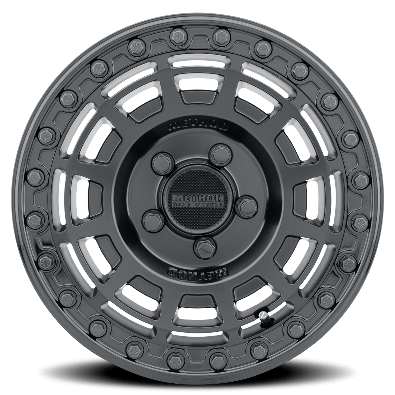 Method Race Wheels Aluminum Wheels 15x10 MR415 Beadlock UTV Bolt Pattern 5 On 114.3 Offset 25 Lip Size 2.09 Matte Black MB Gloss Black Ring Method - MR415510121064B