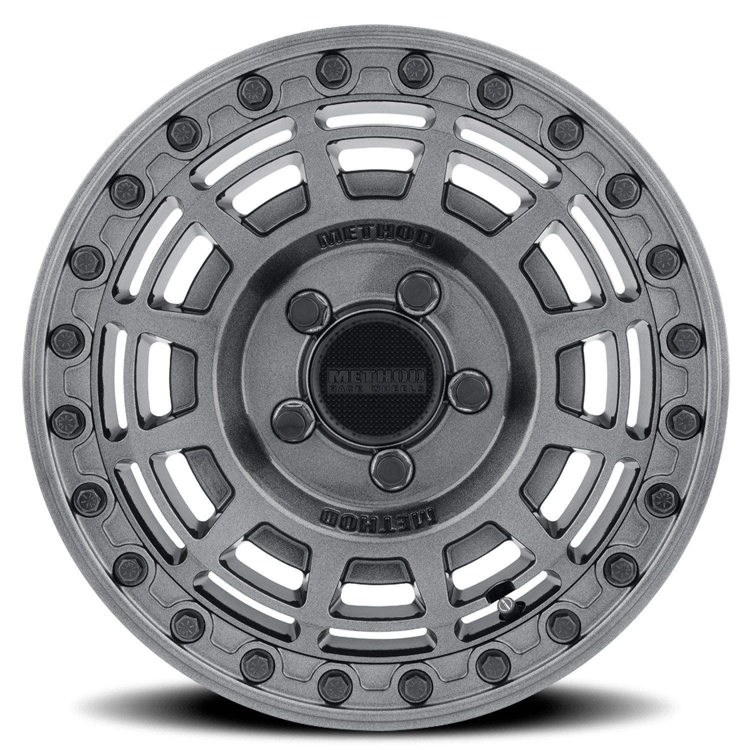 Method Race Wheels Aluminum Wheels 15x10 MR415 Beadlock UTV Bolt Pattern 5 On 114.3 Offset 25 Lip Size 2.09 Graphite GY Gloss Graphite Ring Method - MR415510121264B