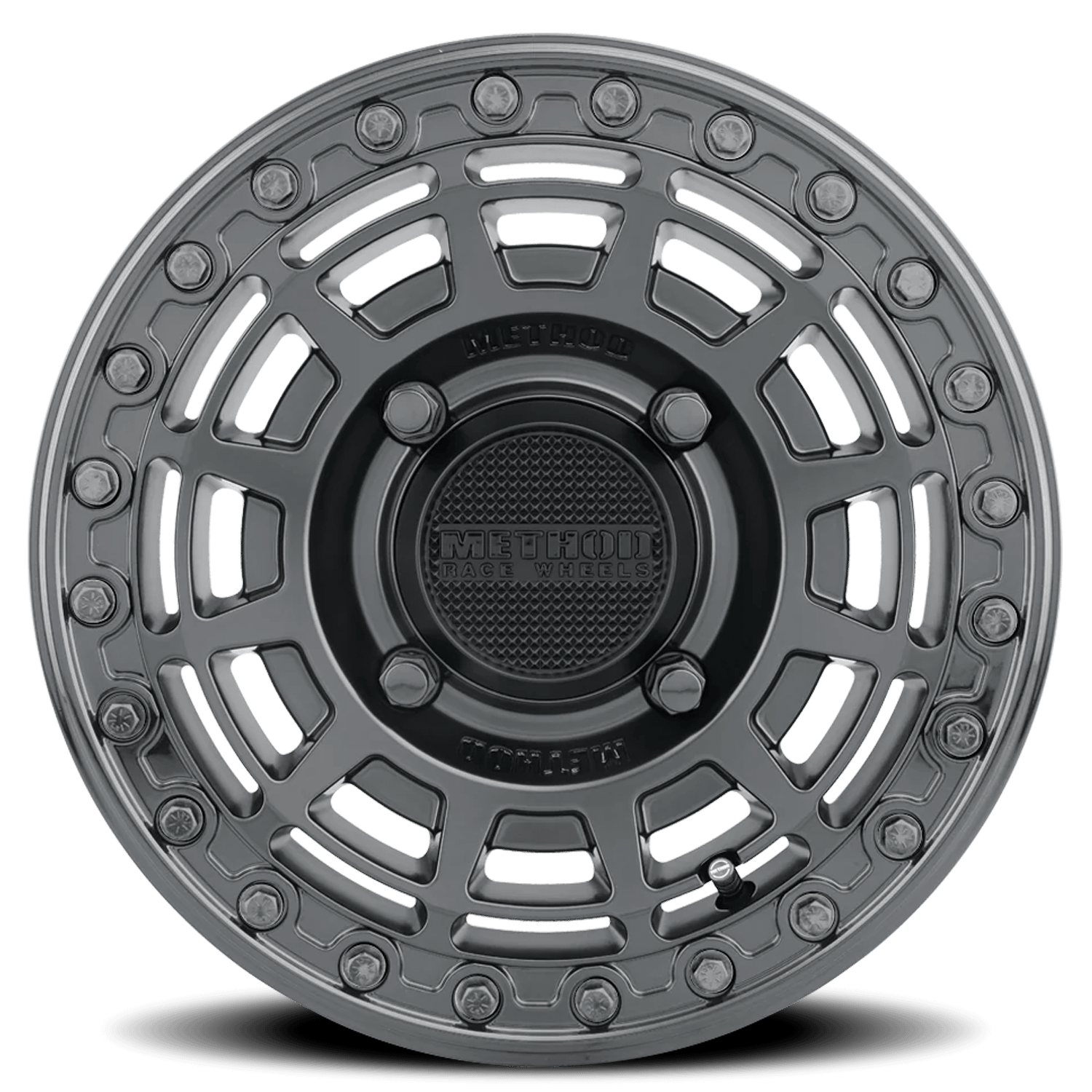 Method Race Wheels Aluminum Wheels 15x7 MR415 Beadlock UTV Bolt Pattern 4 On 156 Offset 38 Lip Size 0 Matte Black MB Gloss Black Ring Method - MR415570461052B