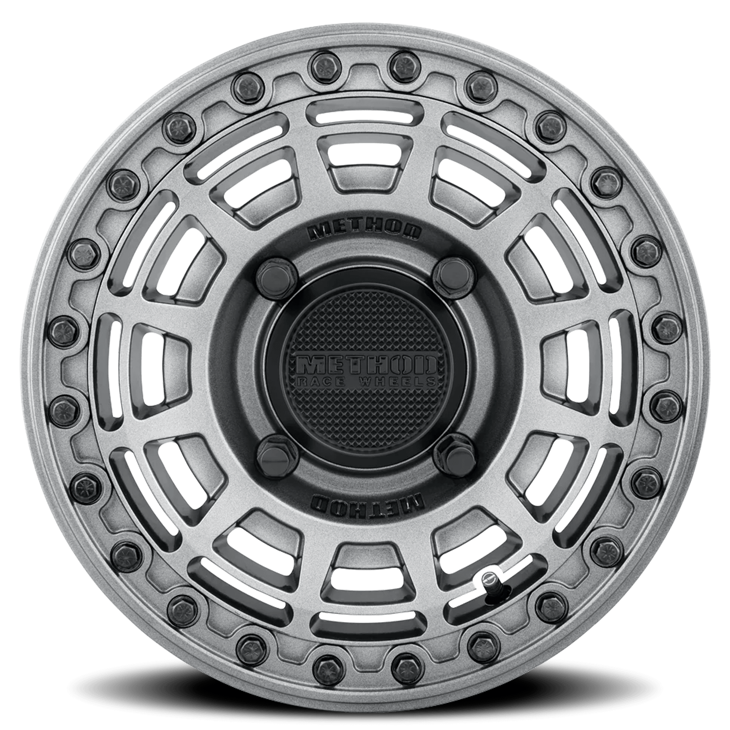 Method Race Wheels Aluminum Wheels 15x7 MR415 Beadlock UTV Bolt Pattern 4 On 156 Offset 38 Lip Size 0 Graphite GY Gloss Graphite Ring Method - MR415570461252B