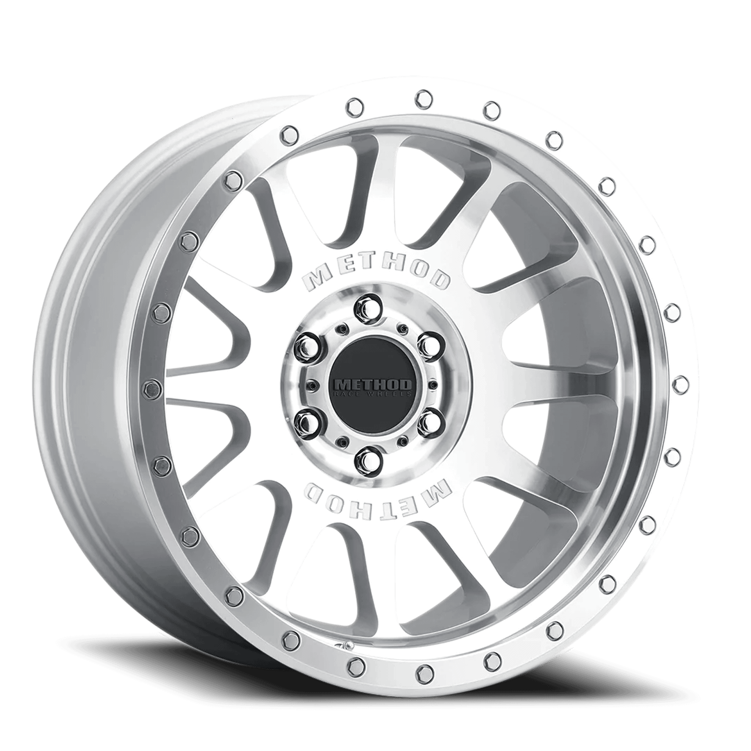 Method Race Wheels 605 NV, 20x10, -24mm Offset, 8x190,124,10mm Centerbore, Machined - Clear Coat - MR60521088324N