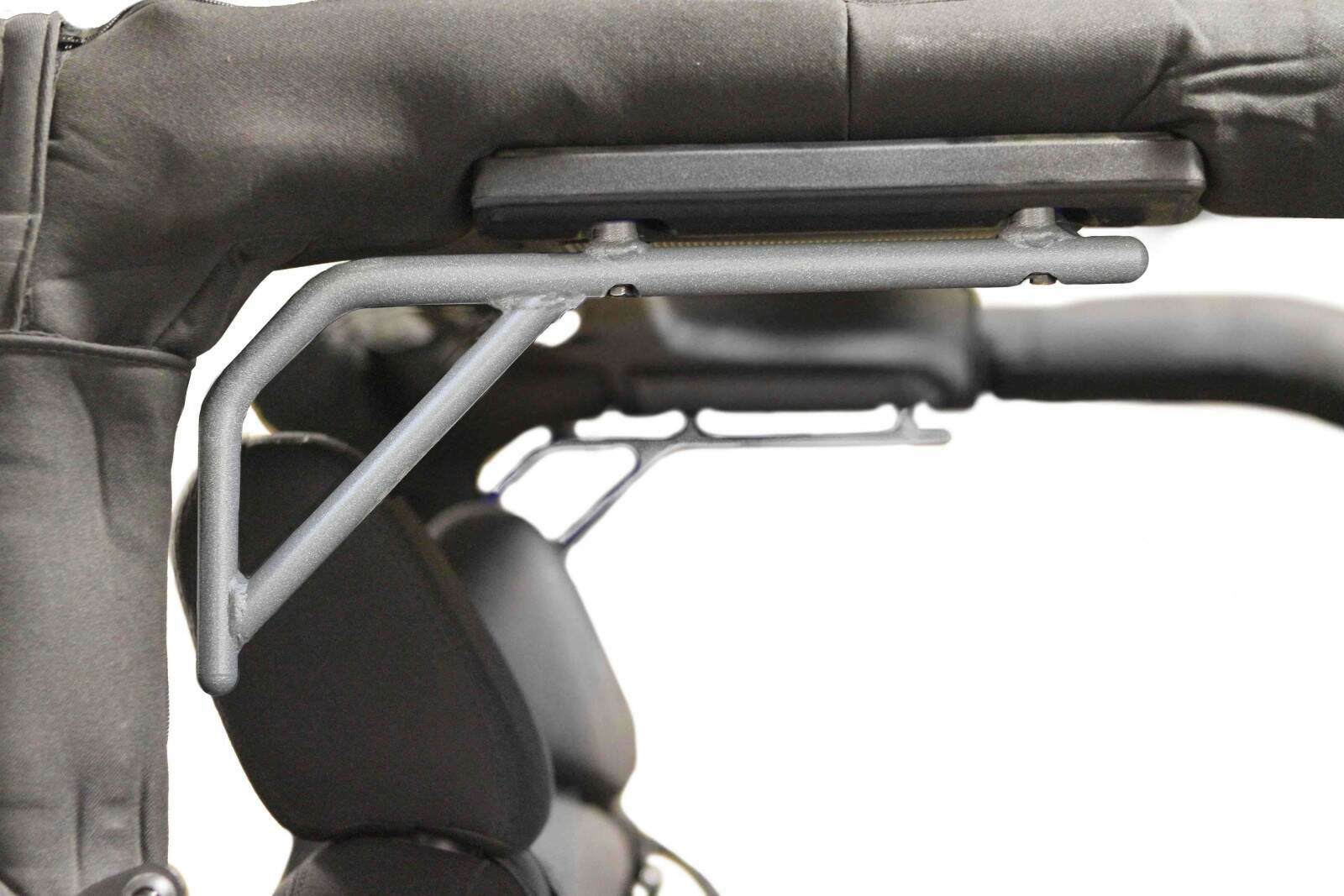 Steinjager Interior Accessories Wrangler JK 2007-2018 Grab Handles Rear for 2 Door JK Gray Hammertone - J0043505