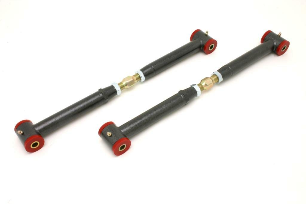 BMR MTCA002H Black Lower Control Arms, Chrome Moly, On-Car Adj, Poly Bushings 4th Gen F-Body 1982 - 2002 Chevrolet, Pontiac