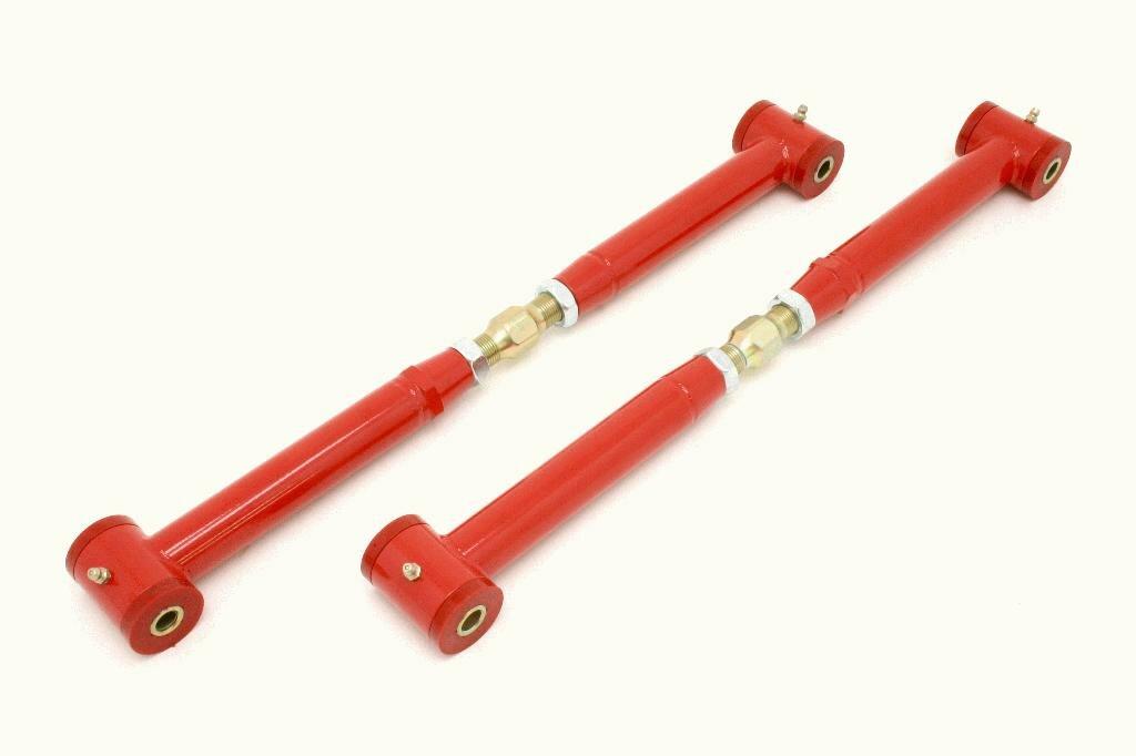 BMR MTCA002R Red Lower Control Arms, Chrome Moly, On-Car Adj, Poly Bushings 4th Gen F-Body 1982 - 2002 Chevrolet, Pontiac
