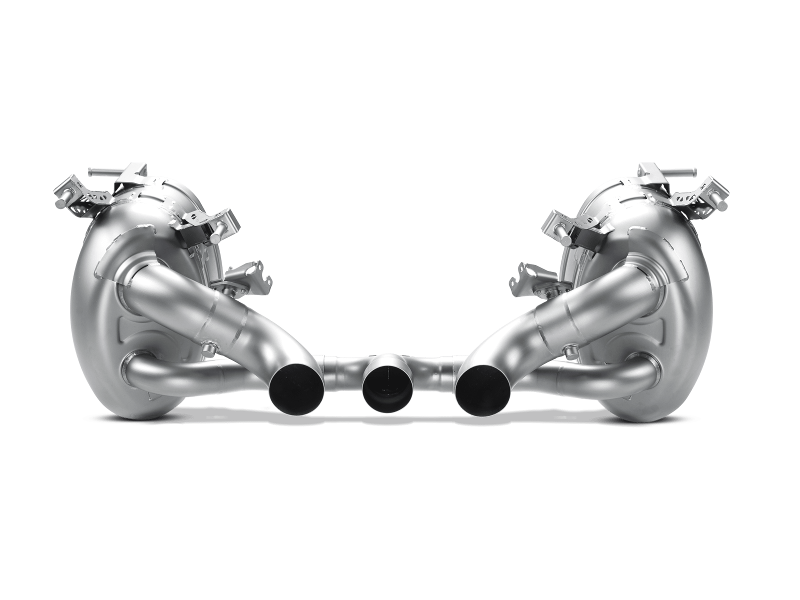 Akrapovic 2010-2015 Ferrari Slip-On Line (Titanium). (2010-2015 458 Italia, 458 Spider) - MTP-FE458H