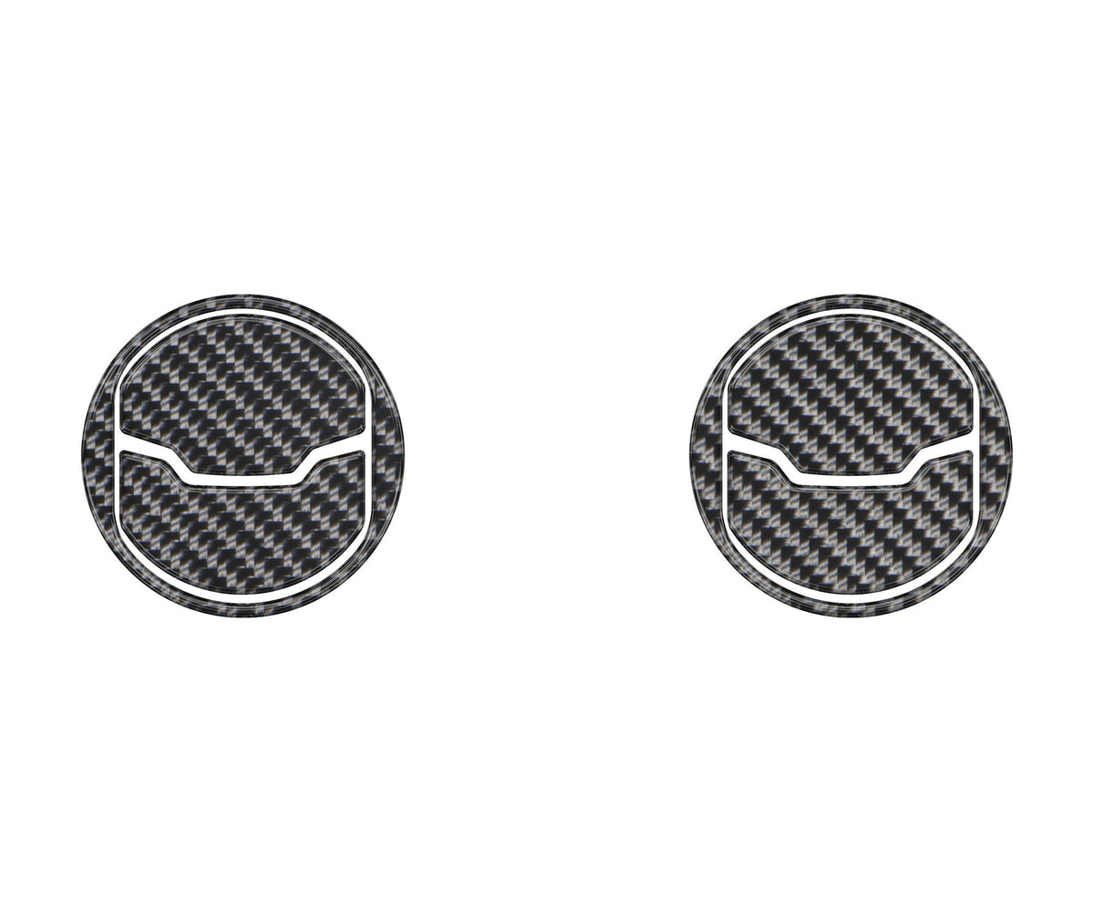 TUFSKINZ Center AC Vent (2 Vents) Accent Trim (2015-2023 Mustang) - MUS058-DCF-G