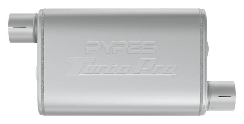 Pypes Turbo Pro Muffler 2.5 Inch Offset Inlet/Offset Outlet Pypes Exhaust - MVT10