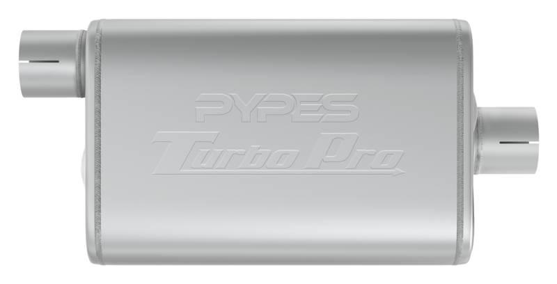 Pypes Turbo Pro Muffler 2.5 Inch Offset Inlet/Center Outlet Pypes Exhaust - MVT13