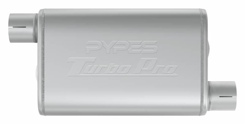 Pypes Turbo Pro Muffler 3.0 Inch Offset Inlet/Offset Outlet Pypes Exhaust - MVT16