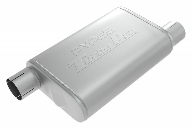 Pypes Turbo Pro Muffler 3.0 Inch Offset Inlet/Offset Outlet Pypes Exhaust - MVT16