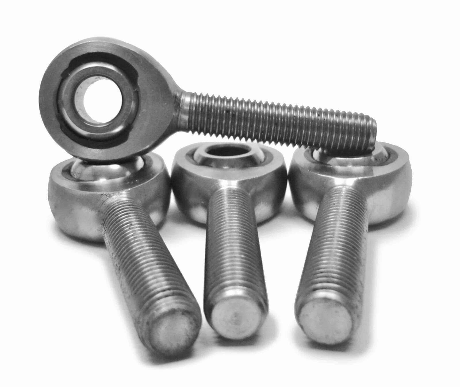 Steinjager Inch Male Rod Ends 3/4-16 LH x 5/8 Bore Chrome Moly Housing, Nylon Race Narrow 4 Pack - J0029526