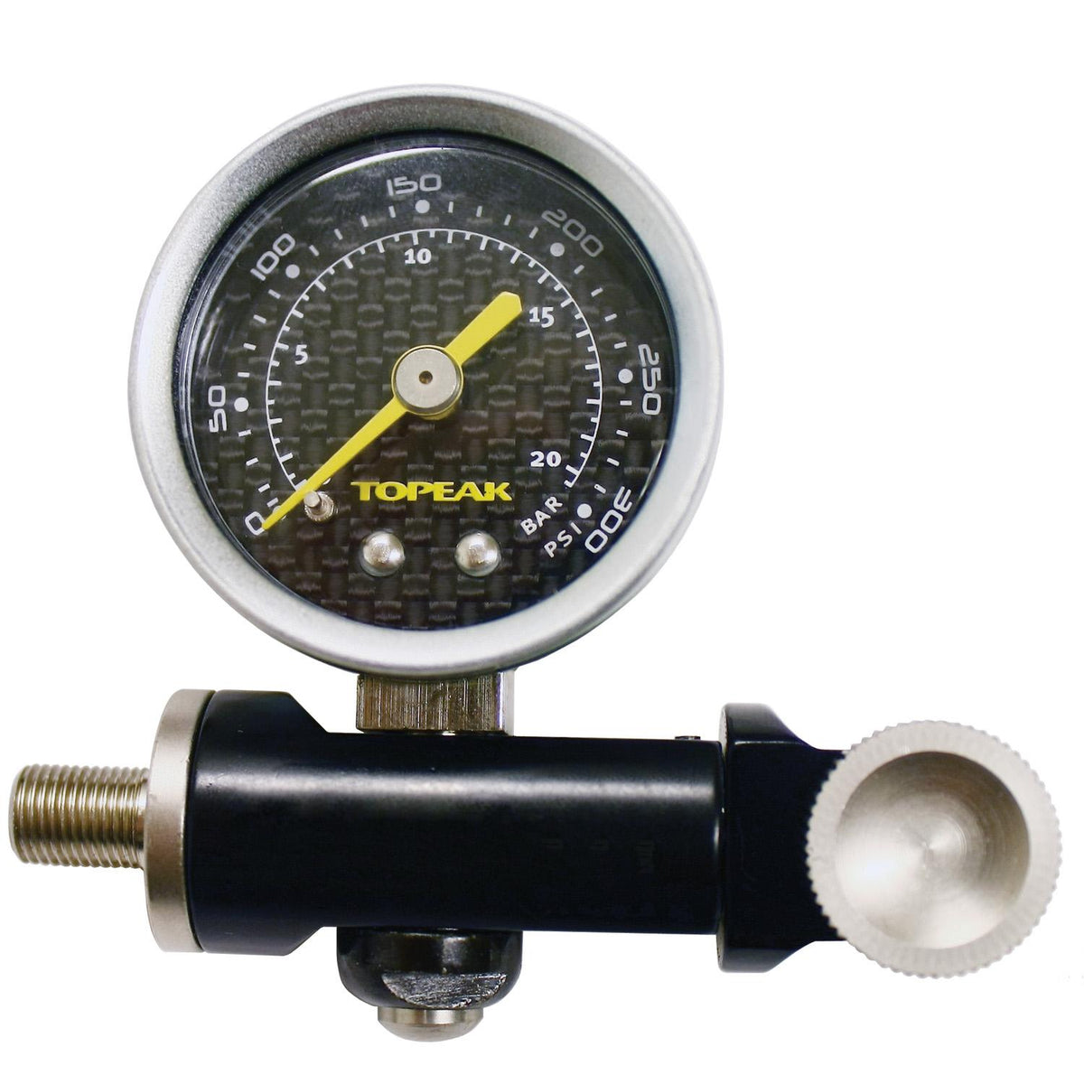 QA1 Fill Tool Schrader Valve With 300Psi Gauge - 7791-147