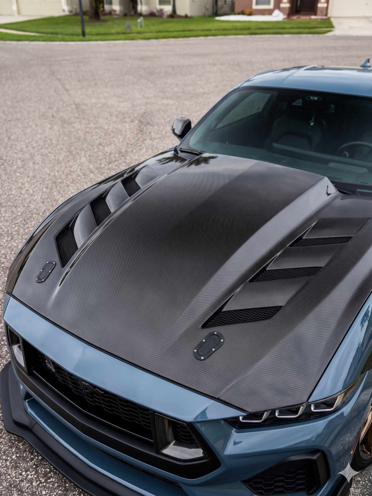 MAZ Muscle Viper Hood with Pre-Drilled Hood Pins (2024-2027 Ford Mustang)