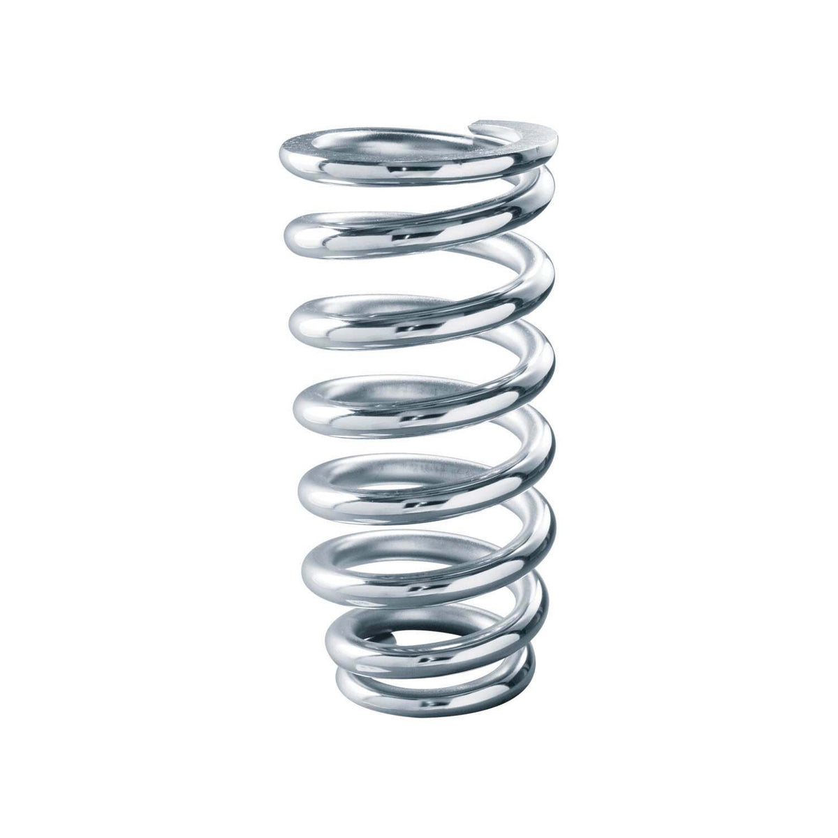 QA1 Spring Chrome Silicon 3-1/2 Id 8-600 Lbs Chrome Plated 1St Coil Tapered - 8MB600