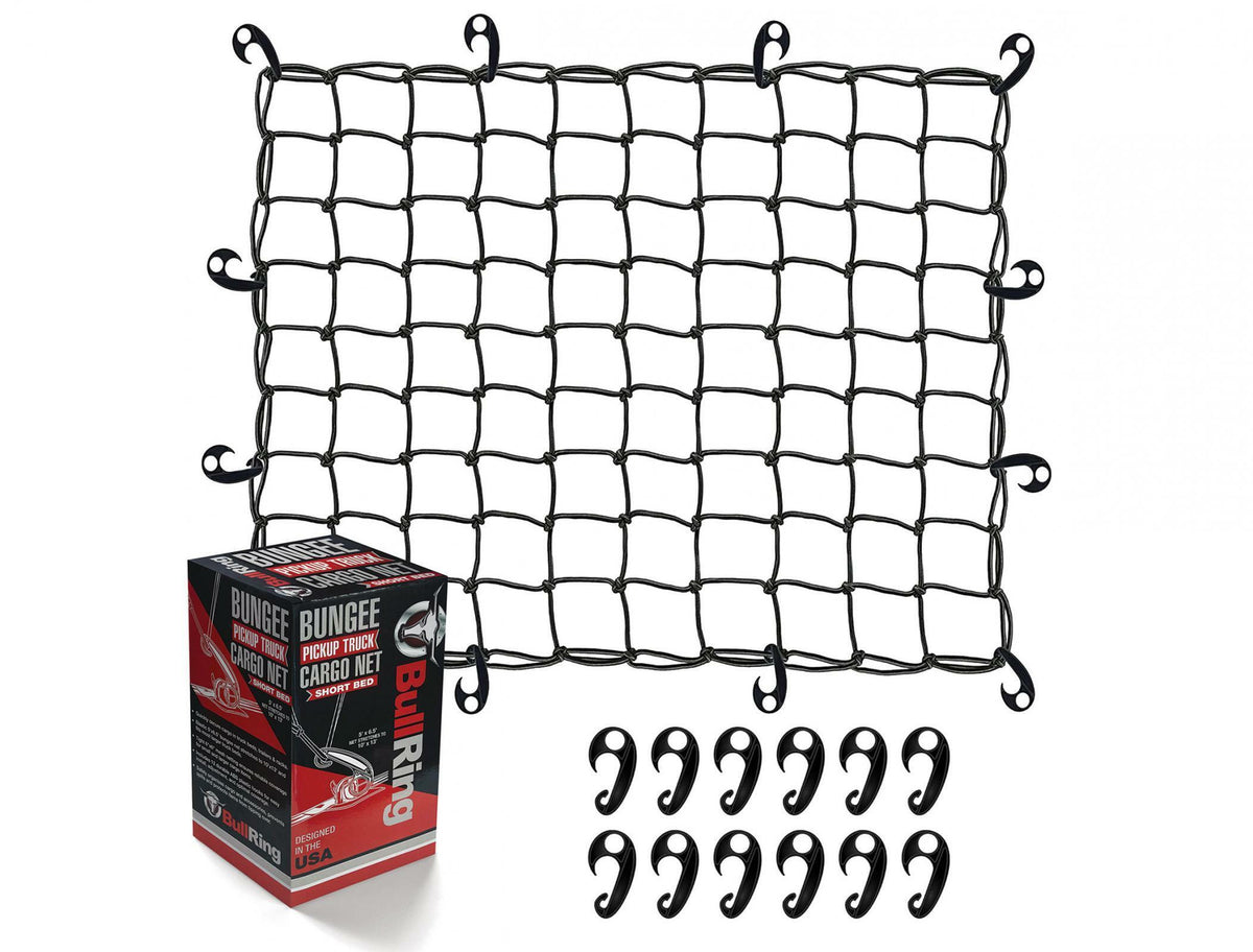 SpeedStrap Bungee Pickup Truck Cargo Net Short Bed Bullring - N1010