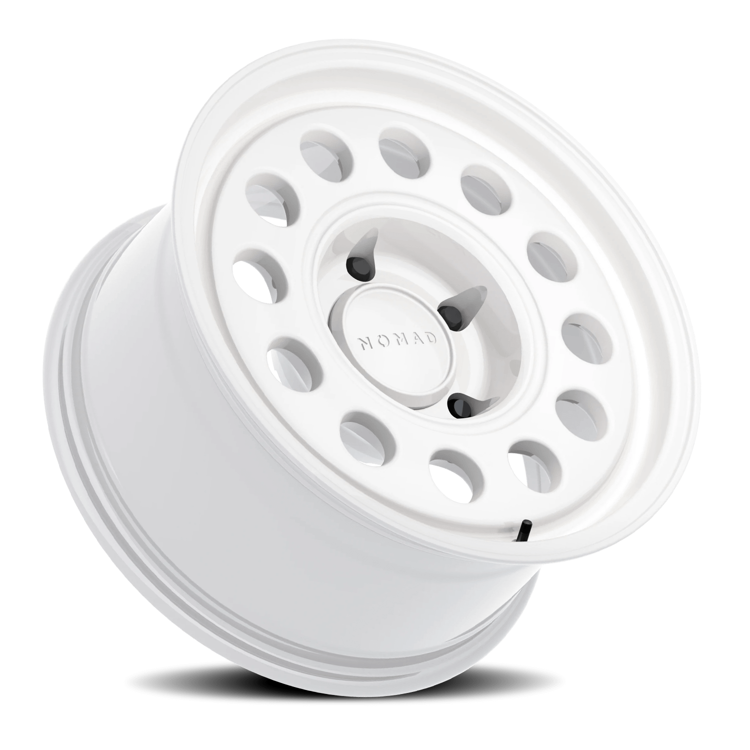 Nomad Wheels Aluminum Wheels 16x8 501SA Convoy Salt White 5 On 139.7 Bolt Pattern 106.5 Bore -10 Offset - N501SA-68055-10