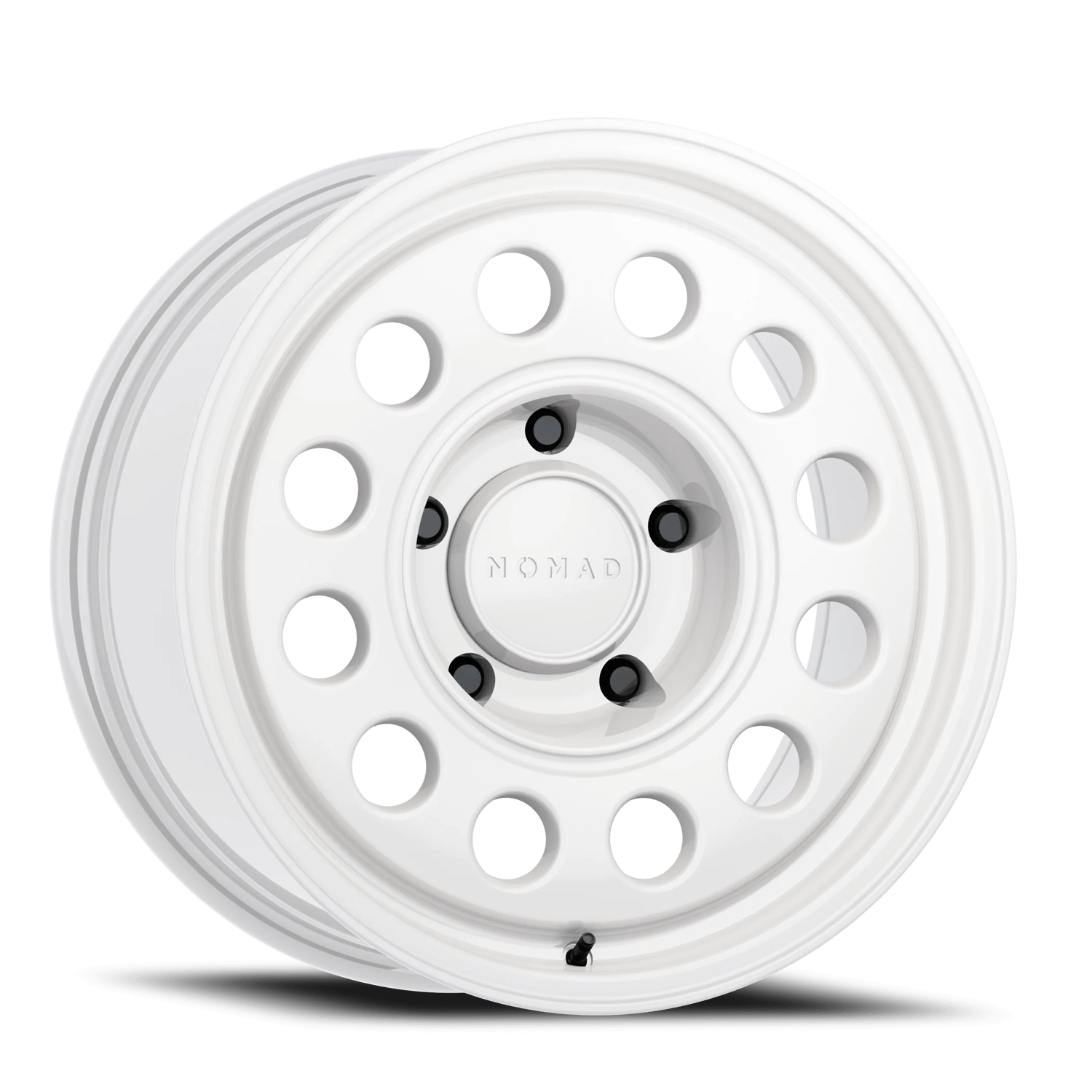 Nomad Wheels Aluminum Wheels 17x8.5 501SA Convoy Salt White 5 On 150 Bolt Pattern 110.3 Bore 0 Offset - N501SA-78551-00