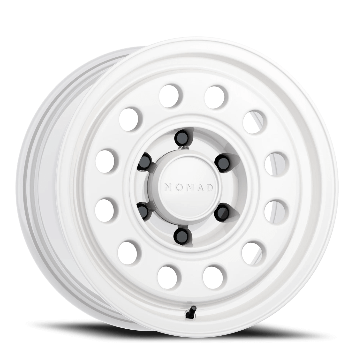 Nomad Wheels Aluminum Wheels 17x8.5 501SA Convoy Salt White 6 On 139.7 Bolt Pattern 106.1 Bore -10 Offset - N501SA-78560-10