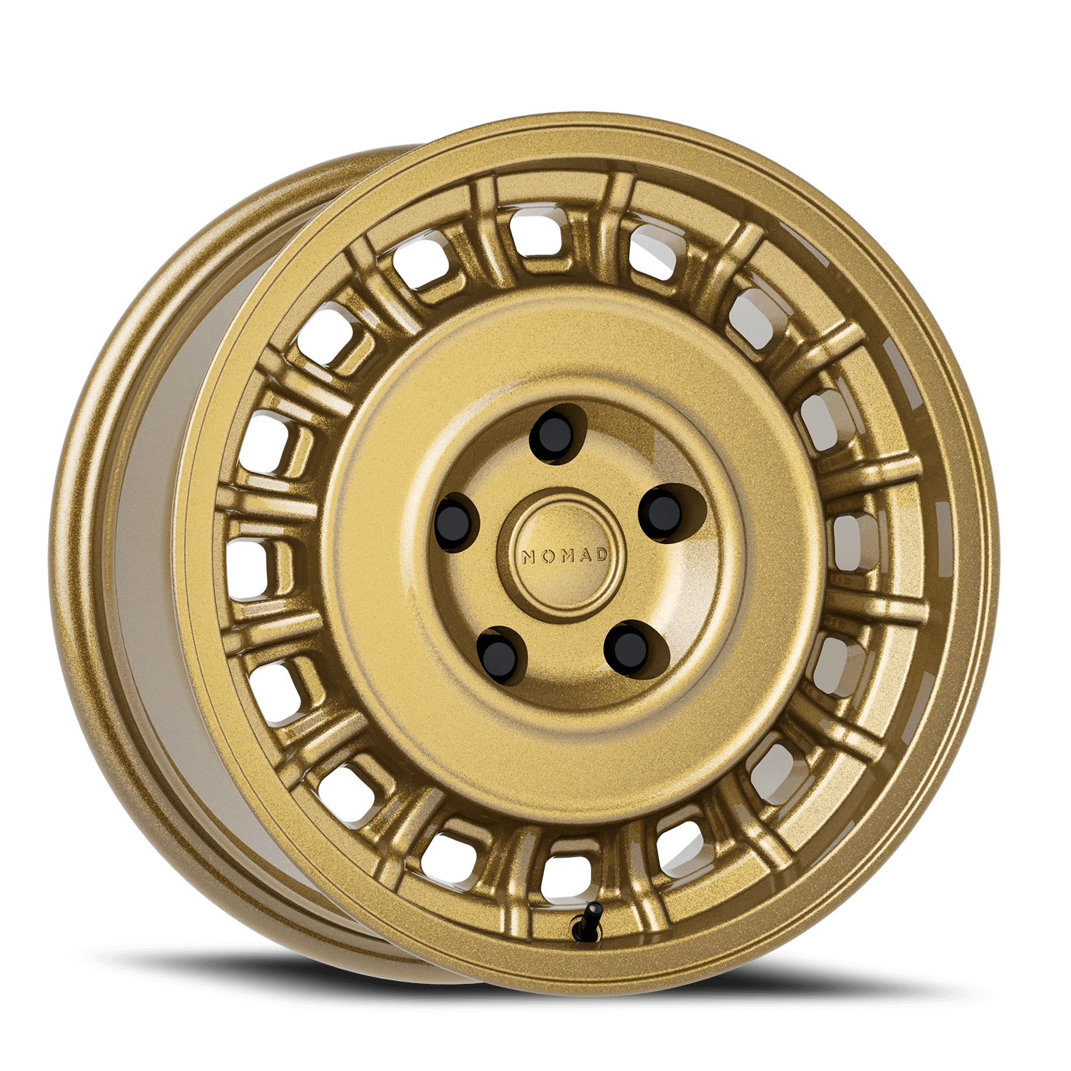 Nomad Wheels Aluminum Wheels 15x7 502GR Arvo Gold Rush 5 On 114.3 Bolt Pattern 72.62 Bore 15 Offset - N502GR-57012+15
