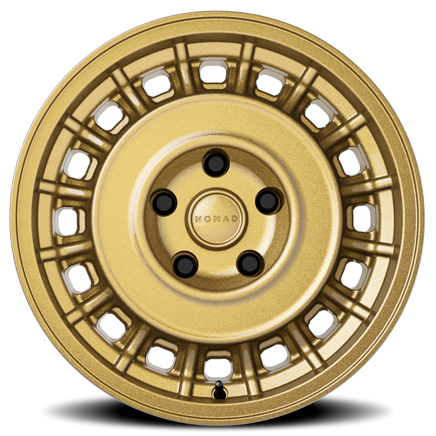 Nomad Wheels Aluminum Wheels 15x7 502GR Arvo Gold Rush 5 On 114.3 Bolt Pattern 72.62 Bore 15 Offset - N502GR-57012+15