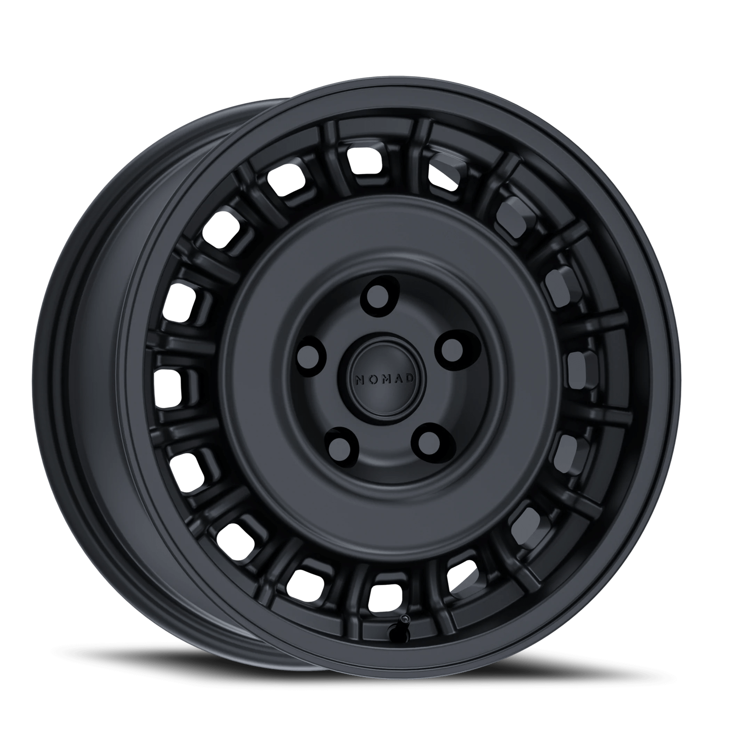 Nomad Wheels Aluminum Wheels 17x8.5 502SB Arvo Satin Black 5 On 127 Bolt Pattern 78.1 Bore 0 Offset - N502SB-78550-00