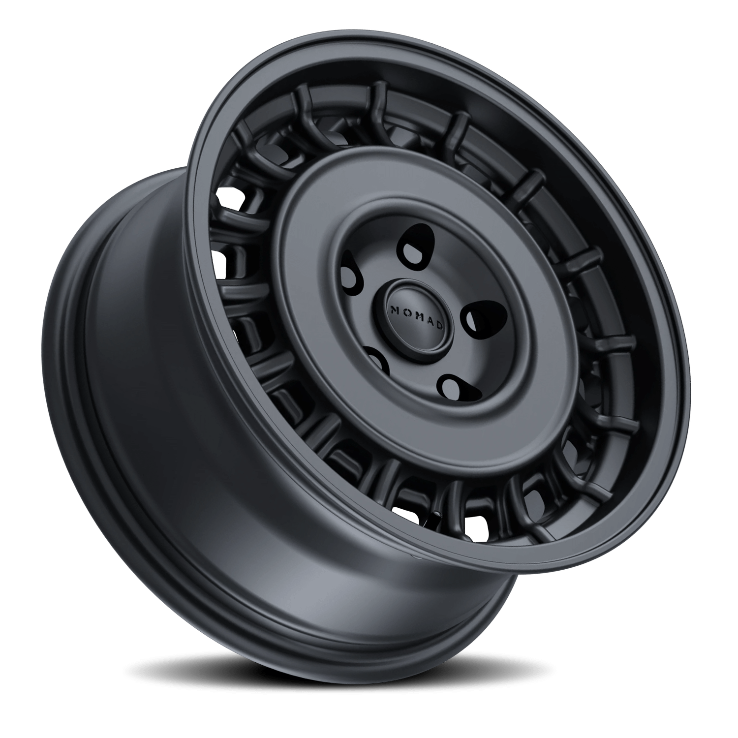 Nomad Wheels Aluminum Wheels 17x8.5 502SB Arvo Satin Black 5 On 127 Bolt Pattern 78.1 Bore 0 Offset - N502SB-78550-00