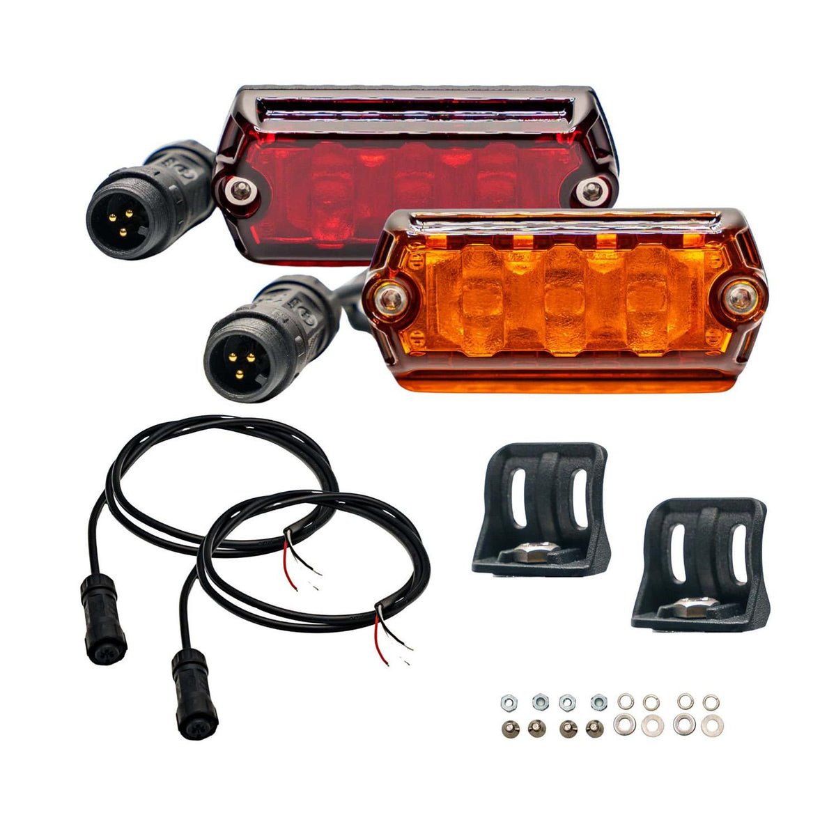 ARB Nano 2 Pack Scene Light Kit With Red/Amber Lens - NAN412
