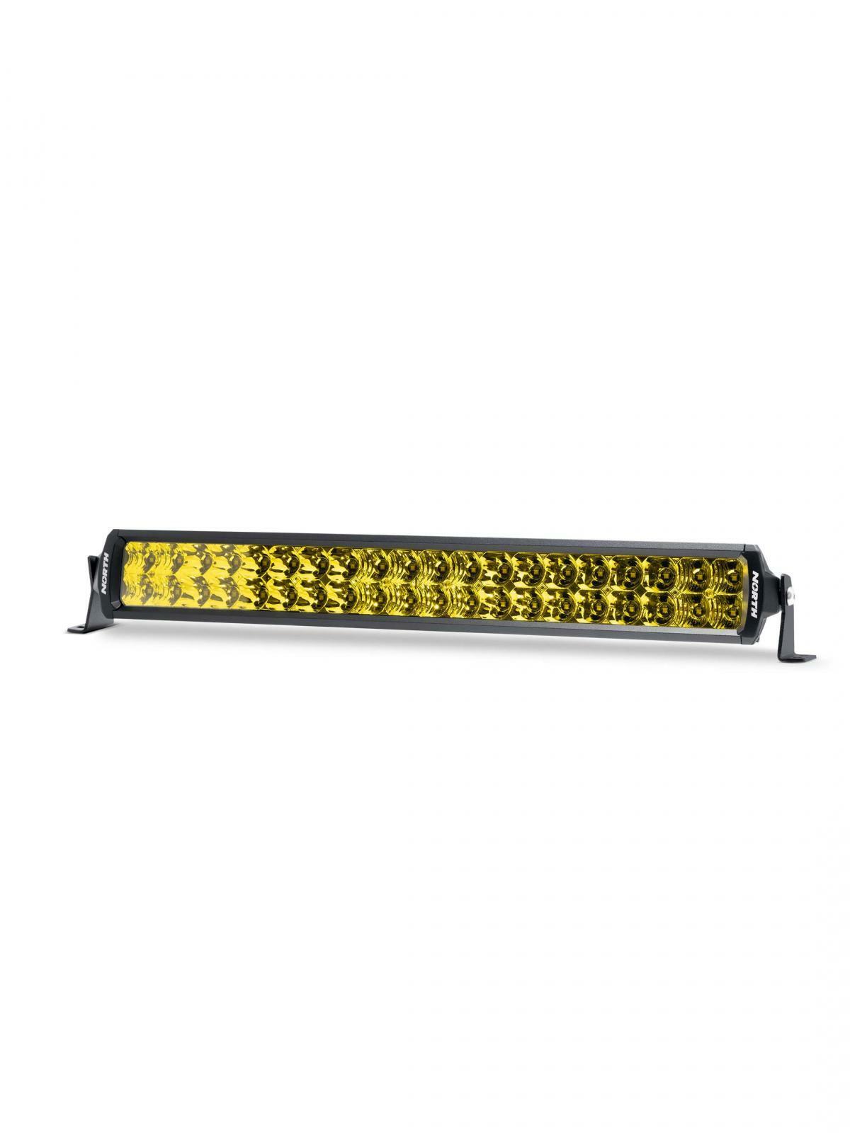 North Lights 20 Inch LED Light Bar Dual Row Spot/Flood Combo Gold Amber - NRTH-LB-DR-20-A