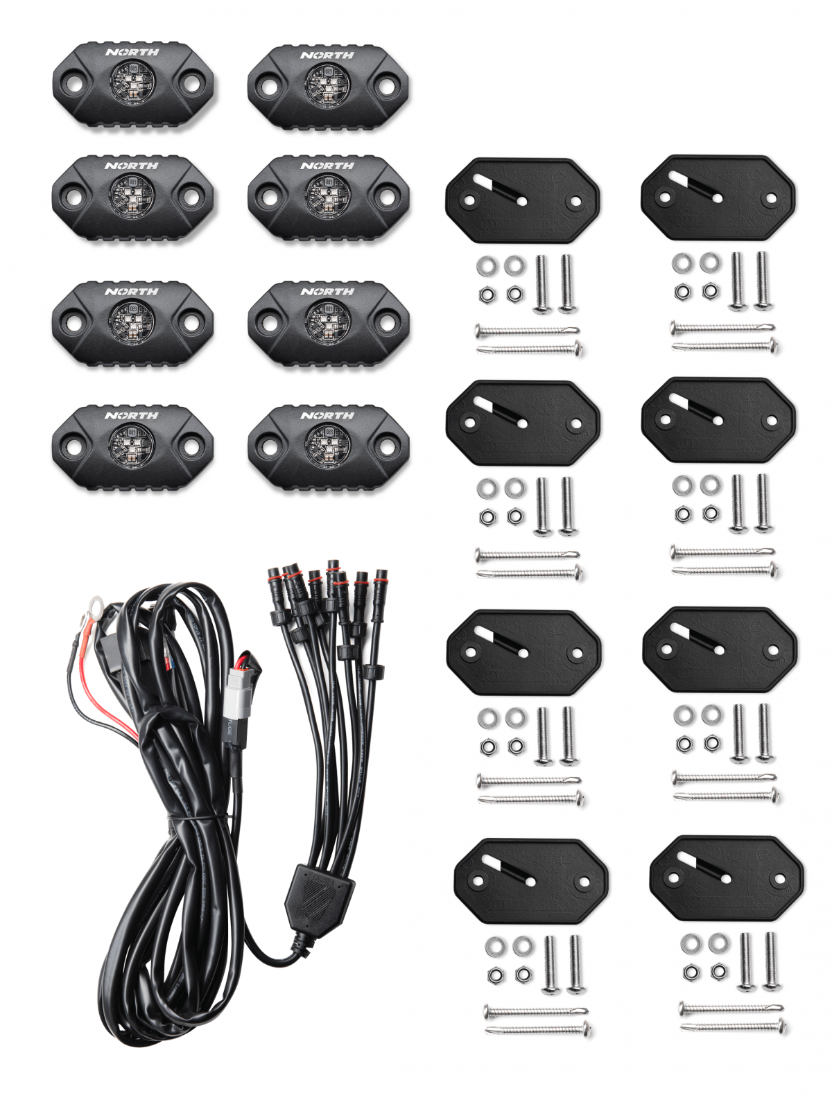 North Lights LED Rock Light 8 Piece Blue North Lights - NRTH-RL-8-B