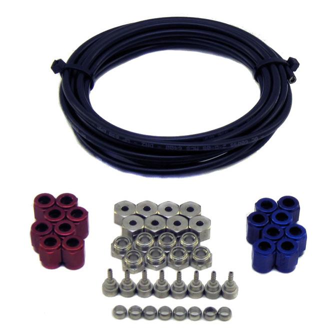 Nitrous Express D-2 BLACK HOSE CONVERSION FOR 4 CYL. DIRECT PORT SYSTEMS. - NX401