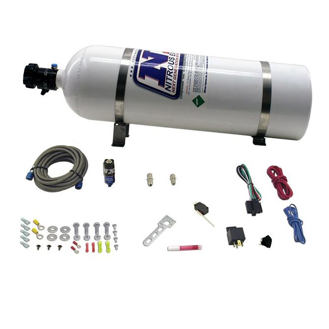 Nitrous Express Diesel Dry Nitrous System Includes 15Lb Bottle, All Mounting Hardware, For 50Hp. - NXD11110