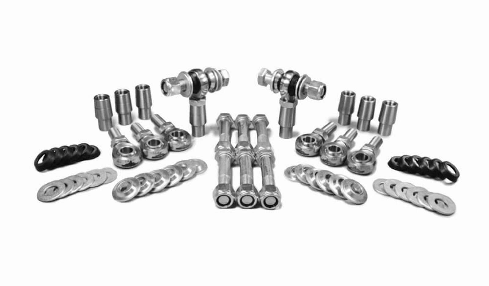 Steinjager Heims, Nuts, Bungs, Spacers and Seals Rod End Kits 3/4-16 RH and LH Chrome Moly Housing, Nylon Race Fits 1.750 x 0.250 Tubing 8 Rod Ends - J0006005