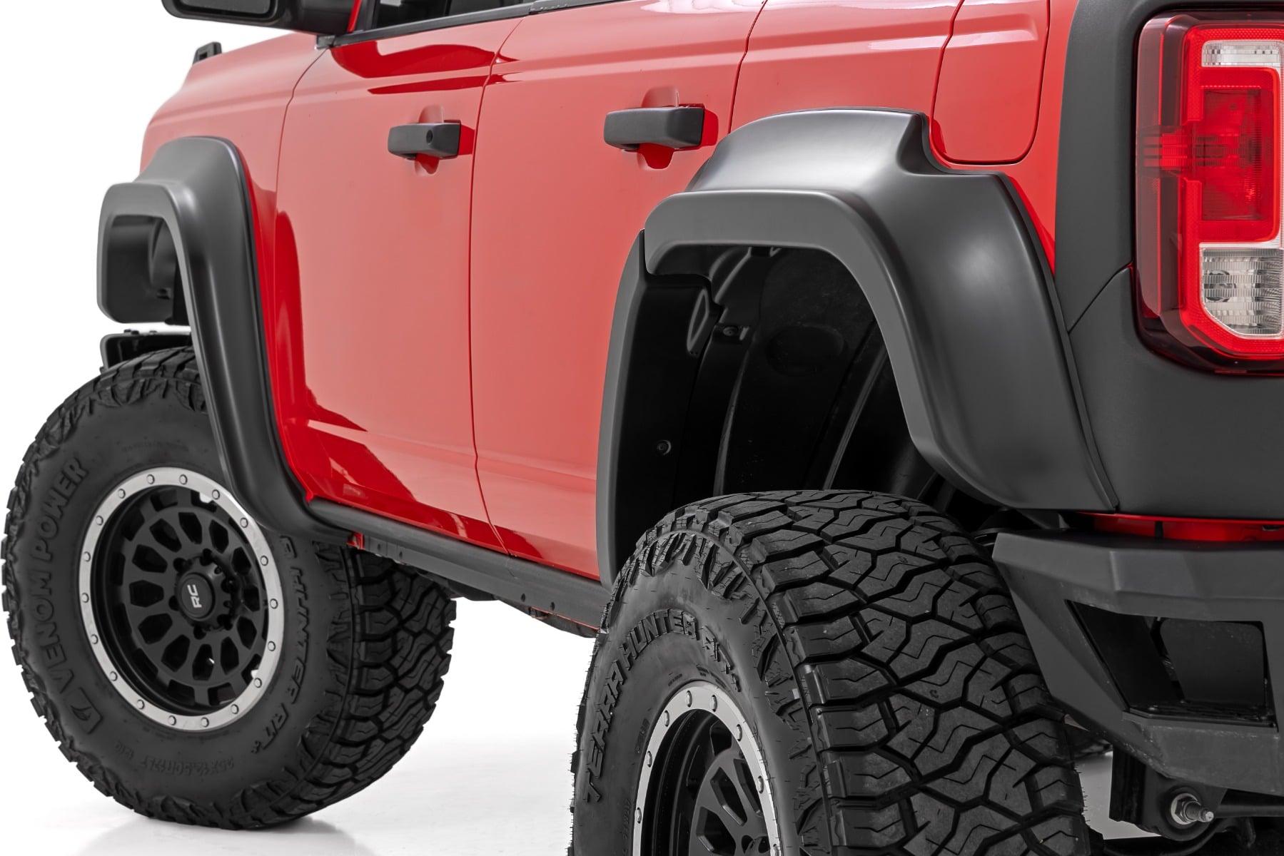 Rough Country Fender Flares HX Antimatter Blue Ford Bronco 4WD (2021-2025) (2021-2025 Bronco) - O-F12124-HX