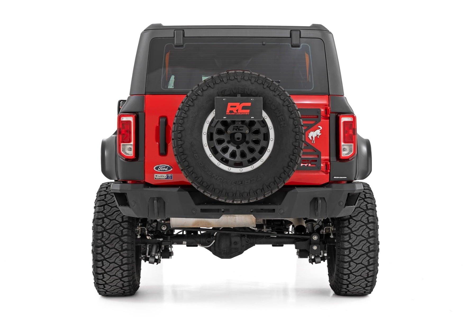 Rough Country Fender Flares JS Iconic Siver Ford Bronco 4WD (2021-2025) (2021-2025 Bronco) - O-F12124-JS